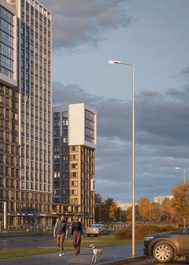 Пешая доступность до метро Дыбенко